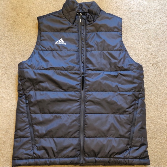 NWOT Adidas vest gray size L men’s polyester - Picture 1 of 5